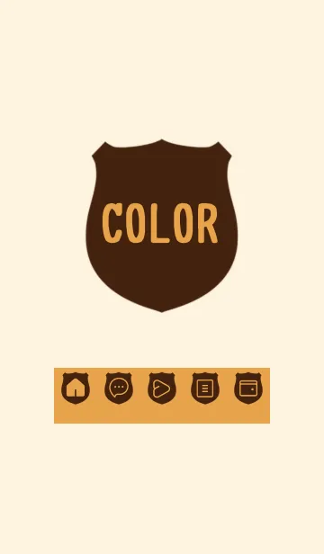 [LINE着せ替え] brown color V29の画像1