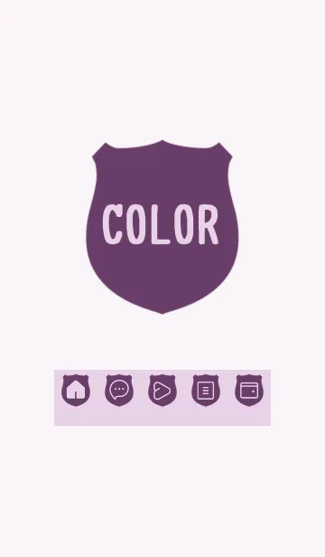 [LINE着せ替え] purple color V28の画像1