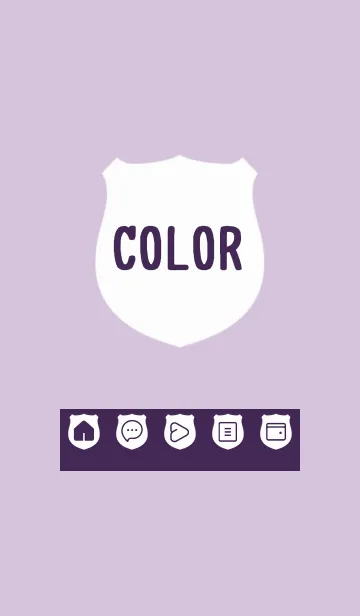 [LINE着せ替え] purple color V30の画像1