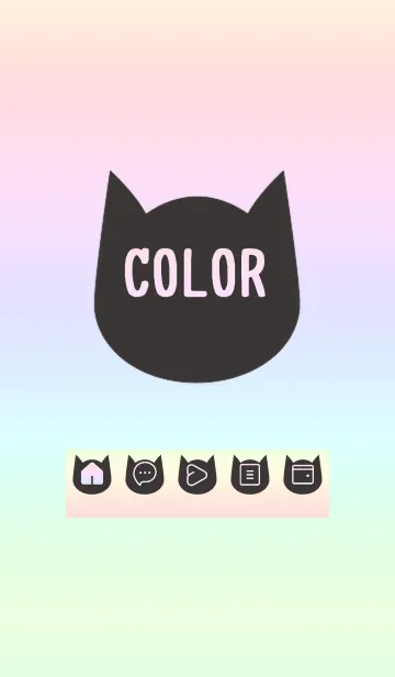 [LINE着せ替え] purple color rainbow N05の画像1