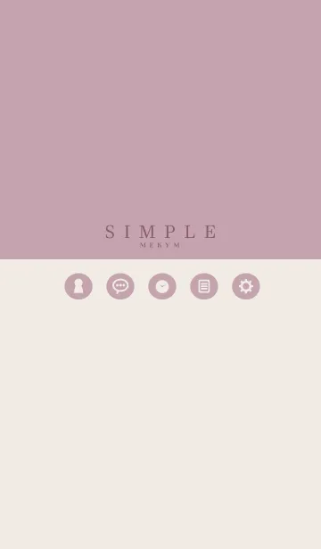 [LINE着せ替え] SIMPLE ICON PINK - MEKYM 12の画像1