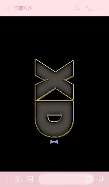 [LINE着せ替え] X and D THEME Black & Pink 29の画像2