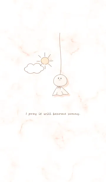 [LINE着せ替え] てるてる坊主♡orange12_1の画像1