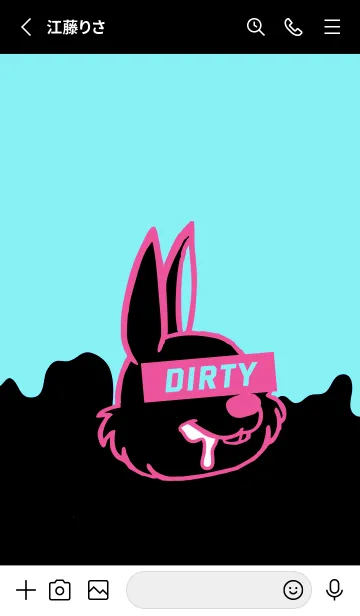 [LINE着せ替え] ダーティ ラビット 202の画像2