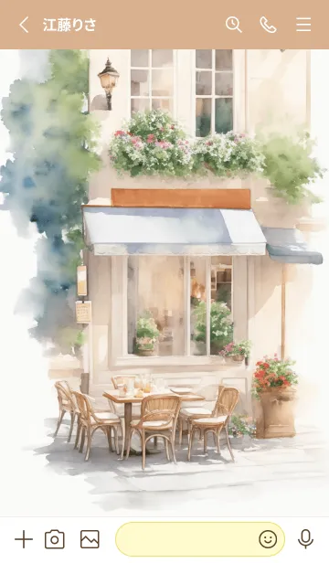 [LINE着せ替え] European Restaurantの画像3