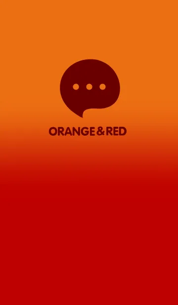 [LINE着せ替え] Orange & Red V5 (JP)の画像1