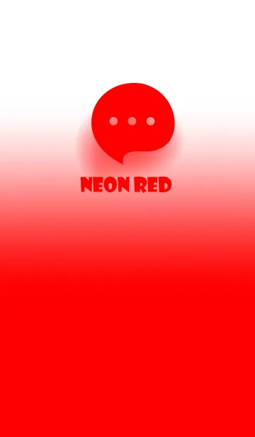 [LINE着せ替え] Neon Red & White Theme V.4 (JP)の画像1