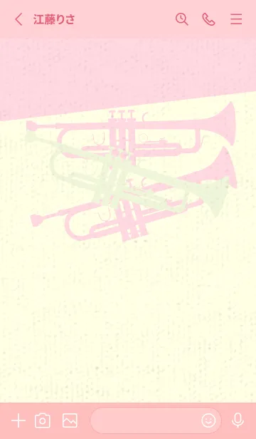 [LINE着せ替え] Trumpet CLR ホワイトリリーの画像2