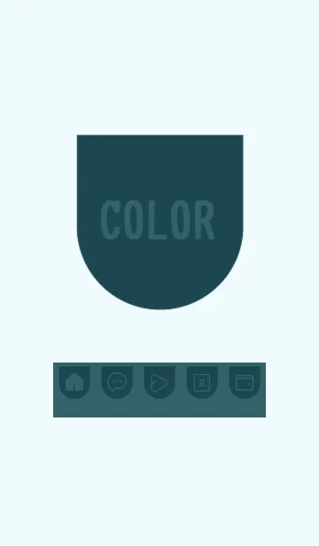 [LINE着せ替え] blue color W28の画像1