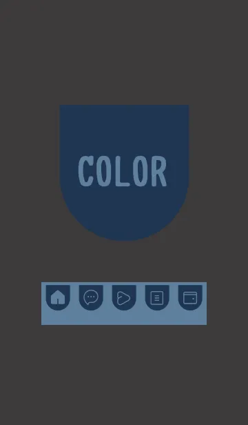[LINE着せ替え] blue color W30の画像1