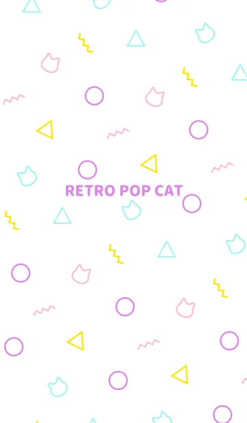 [LINE着せ替え] RETRO POP CAT 2の画像1