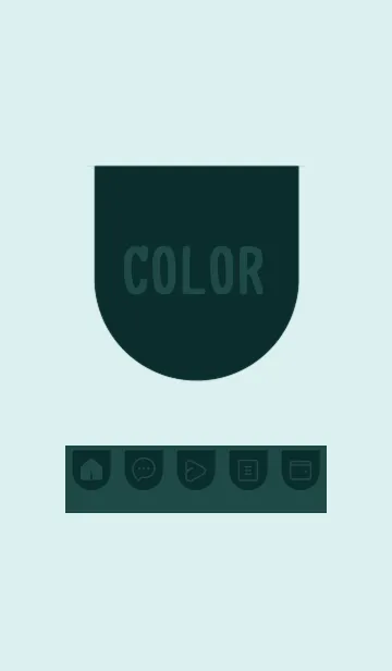 [LINE着せ替え] green color W60の画像1