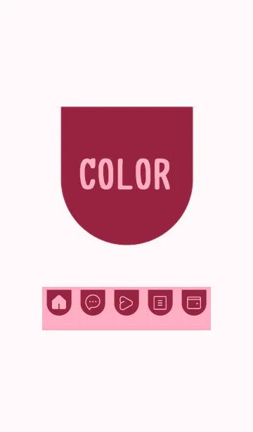 [LINE着せ替え] pink color W29の画像1