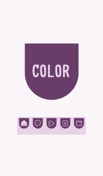 [LINE着せ替え] purple color W28の画像1