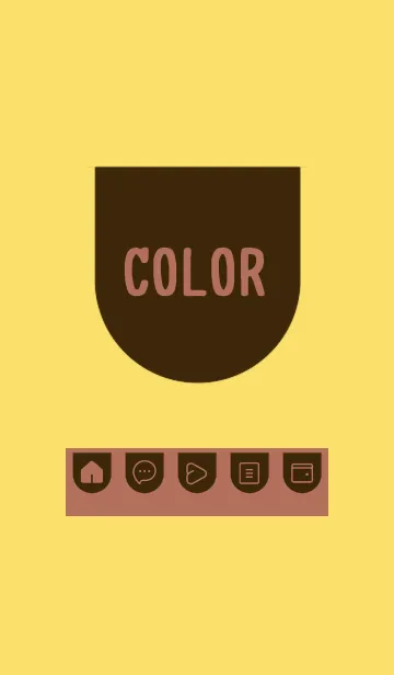 [LINE着せ替え] yellow color W26の画像1