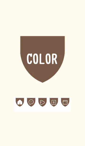 [LINE着せ替え] beige color X29の画像1