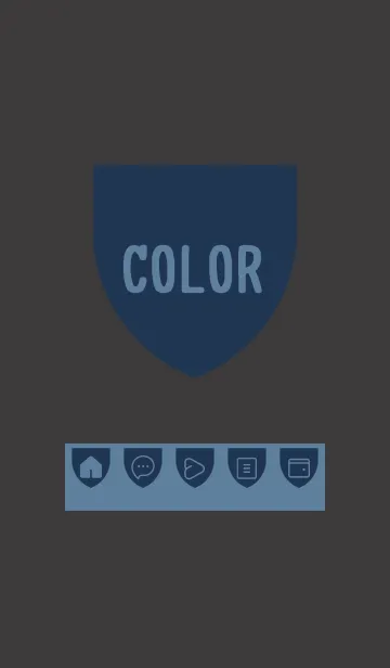 [LINE着せ替え] blue color X30の画像1