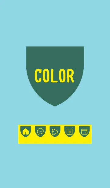 [LINE着せ替え] green color X56の画像1