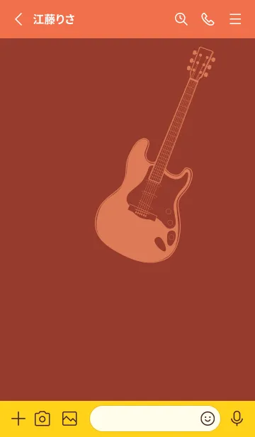 [LINE着せ替え] ELECTRIC GUITAR CLR ガーネットブラウンの画像2