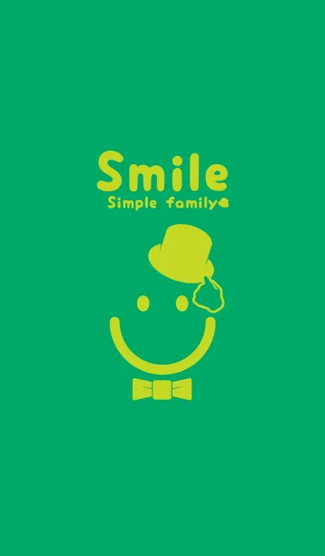 [LINE着せ替え] スマイル＆紳士 エメラルドグリーンの画像1