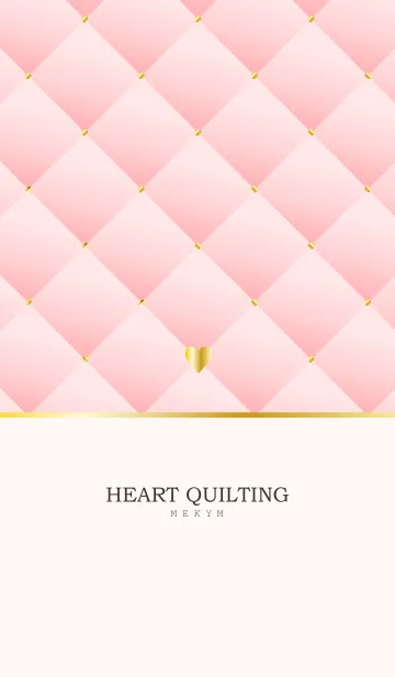 [LINE着せ替え] HEART QUILTING-PINK 25の画像1