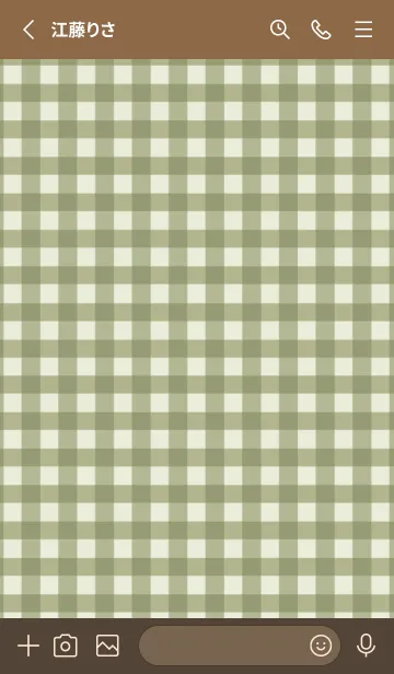 [LINE着せ替え] ザ ハート チェック .65の画像2