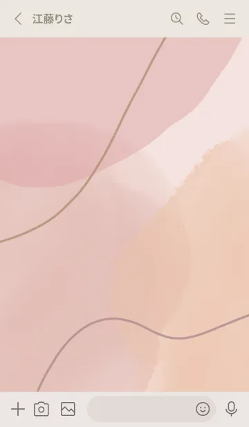 [LINE着せ替え] おしゃれくすみピンクの画像2