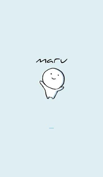 [LINE着せ替え] 青 : まる4の画像1