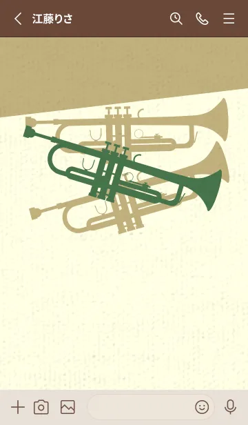 [LINE着せ替え] Trumpet CLR フォーリッジの画像2