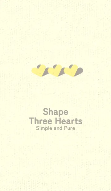 [LINE着せ替え] 3つのハート型の着せかえ ライムライトの画像1