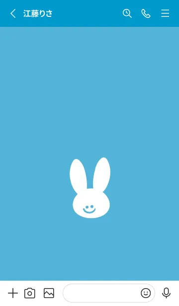 [LINE着せ替え] ホワイト ラビット 159の画像2