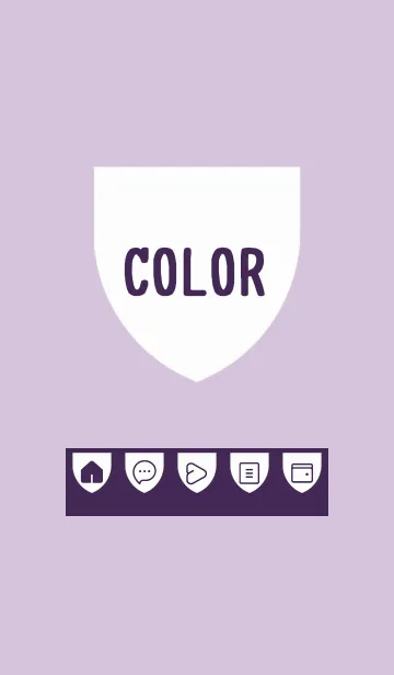 [LINE着せ替え] purple color X30の画像1