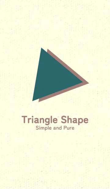 [LINE着せ替え] 三角型の着せかえ ティールグリーンの画像1