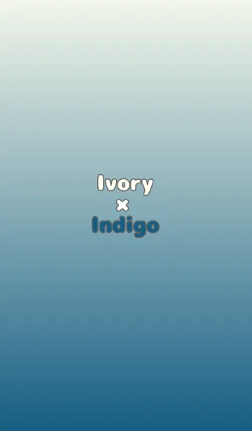 [LINE着せ替え] アイボリー★藍色.TKCの画像1