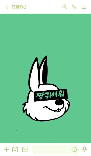 [LINE着せ替え] 韓国 ラビット 36の画像2