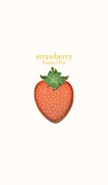 [LINE着せ替え] strawberry Enamel Pin 15の画像1
