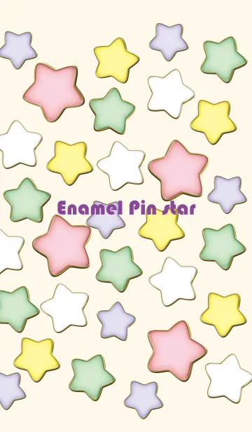 [LINE着せ替え] Enamel Pin Candy Star 73の画像1