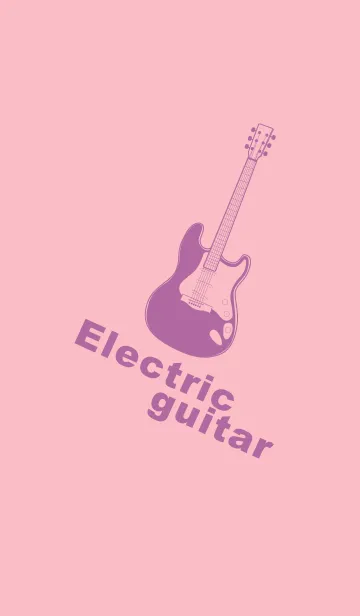 [LINE着せ替え] ELECTRIC GUITAR CLR Light orchid pinkの画像1