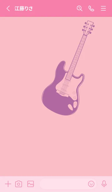 [LINE着せ替え] ELECTRIC GUITAR CLR Light orchid pinkの画像2