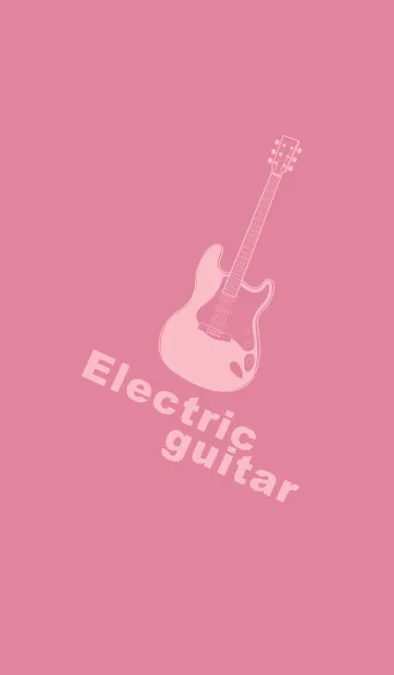 [LINE着せ替え] ELECTRIC GUITAR CLR Pale cherry pinkの画像1