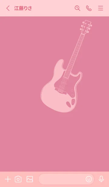 [LINE着せ替え] ELECTRIC GUITAR CLR Pale cherry pinkの画像2
