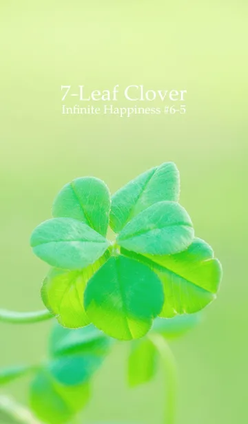 [LINE着せ替え] 七つ葉のクローバー 無限の幸福 #6-5の画像1