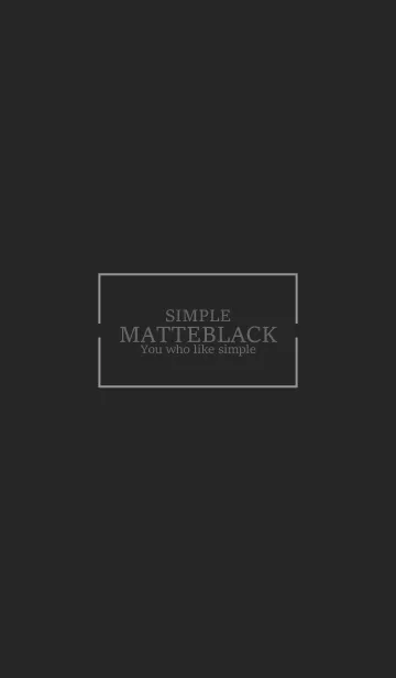 [LINE着せ替え] MATTE BLACK - SIMPLE 9の画像1