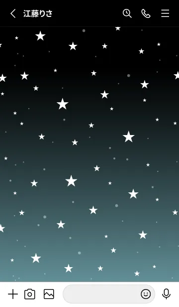 [LINE着せ替え] - Starry Sky Old Blue -の画像2