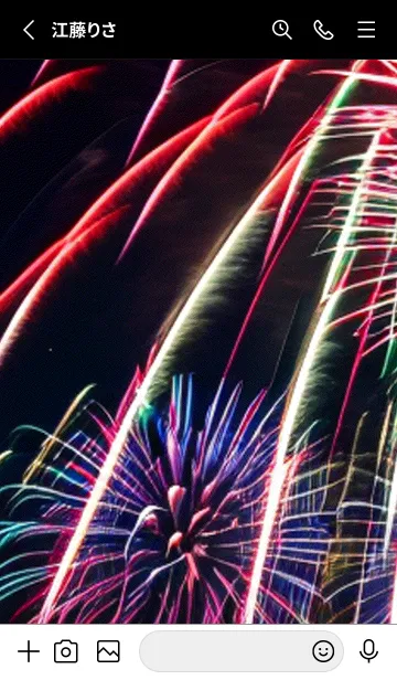 [LINE着せ替え] 花火#FaF016。の画像2