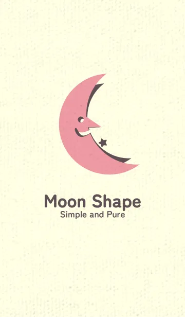 [LINE着せ替え] 月型の着せかえ ローズピンクの画像1