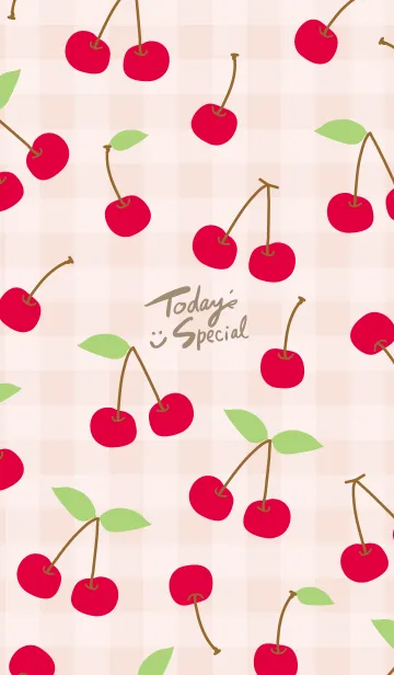 [LINE着せ替え] チェリー チェリー シンプル16の画像1