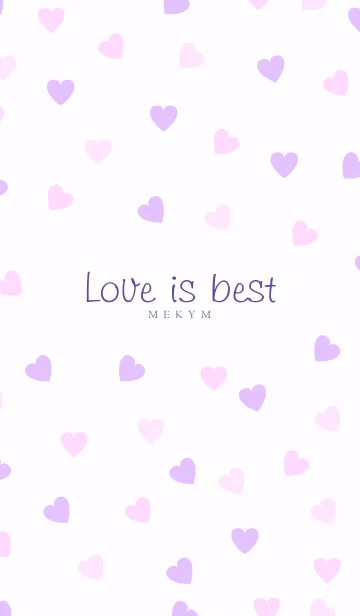 [LINE着せ替え] Love is best - PURPLE PINK 18の画像1