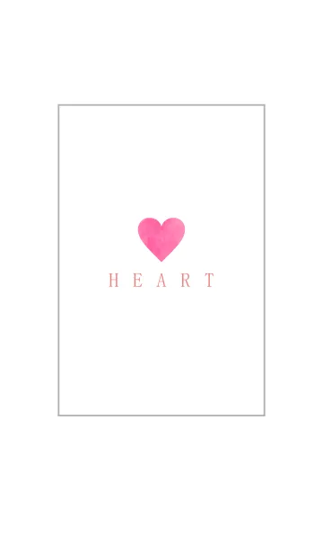 [LINE着せ替え] watercolor pink-HEART 49の画像1
