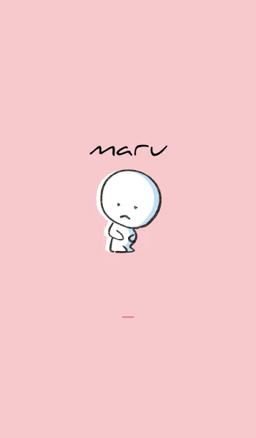 [LINE着せ替え] ピンク : まる 5の画像1